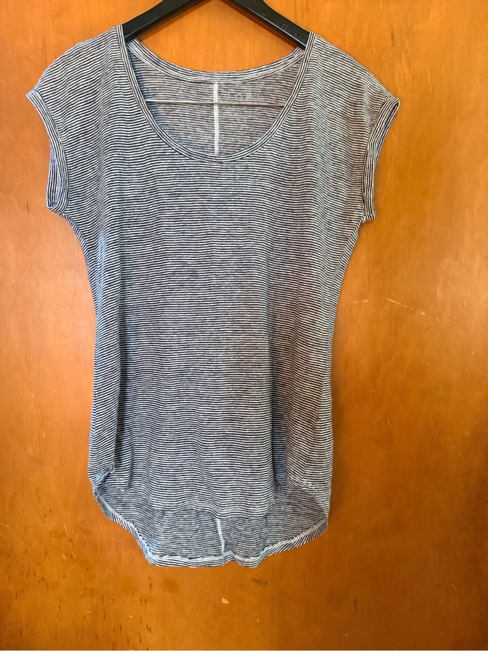 LOFT   Women's Striped Scoop Neck Tank - Navy/White